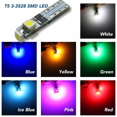 10x T5 Lights Neo Wedge LED Car Instrument Cluster Panel Dashboard Lamps Gauge Bulbs DC 12V