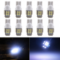 10x Car T10 LED Interior Replacement Side Lights 168 194 2825 Wedge Bulbs for License Plate Dashboard Side Marker Light Map Dome Lamp